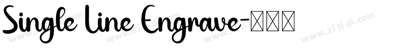 Single Line Engrave字体转换 Single Line Engrave字体转换
